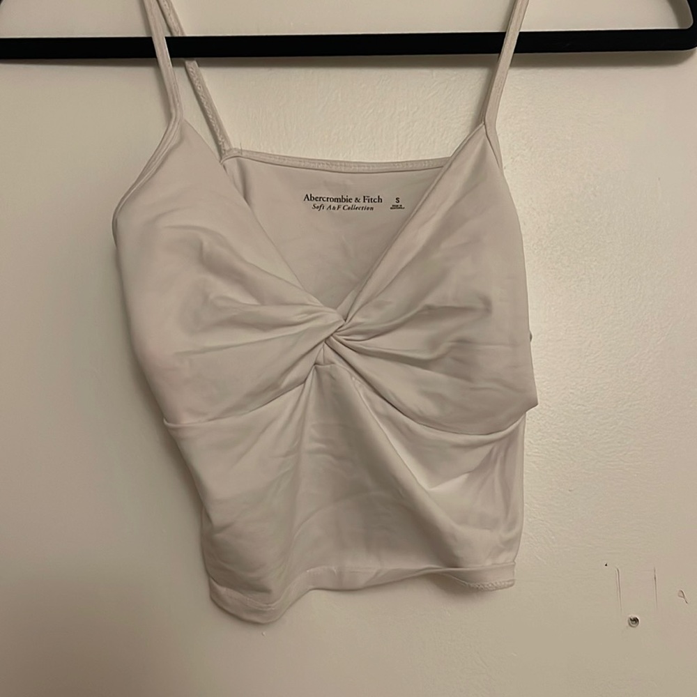 V neck Abercrombie soft collection crop top